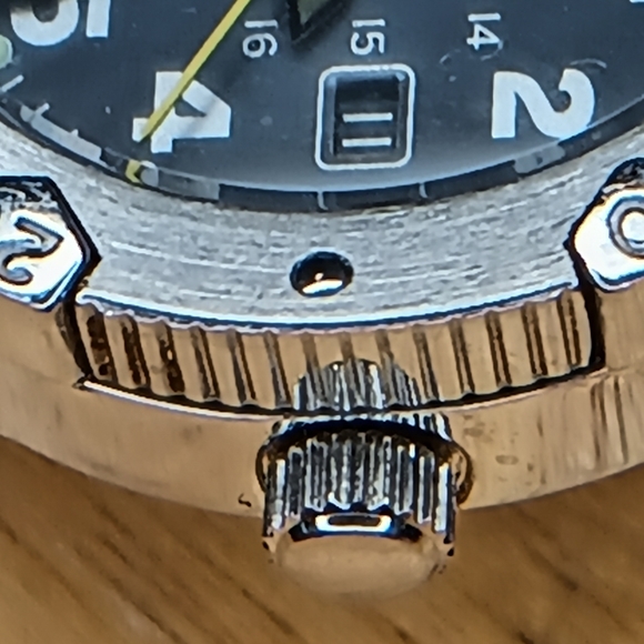 Vintage Swiss Victorinox Lancer 200 Home Plate Bezel Stainless Steel 33mm case - Picture 5 of 12